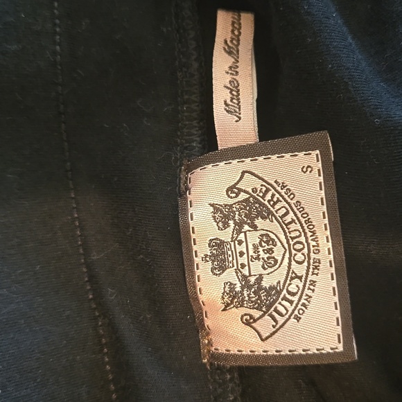 Vintage Y2K Juicy Couture Bubble Skirt S Micro Mini Velvet Black Drawstring - Picture 3 of 9